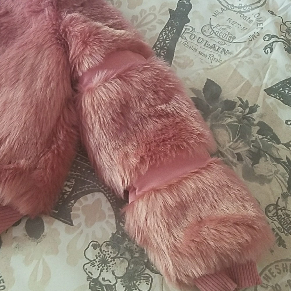Cute Crop fur Jacket - Picture 3 of 5
